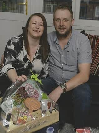 Amy Wortley and husband David, who are raising funds for cancer charities by organising a fundraising event at Thrybergh Top Club on October 21. 171753