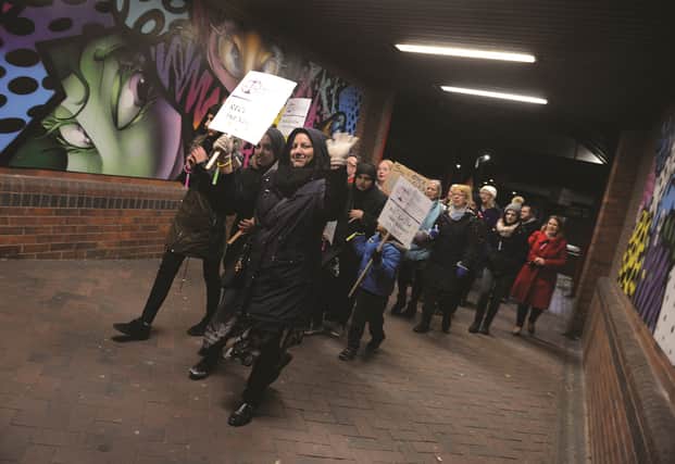 A previous Reclaim the Night walk in Rotherham