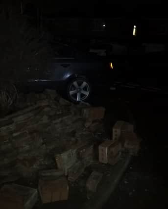 A VW Passat crashed into a wall in Maltby on Boxing Day. Picture: South Yorkshire Police