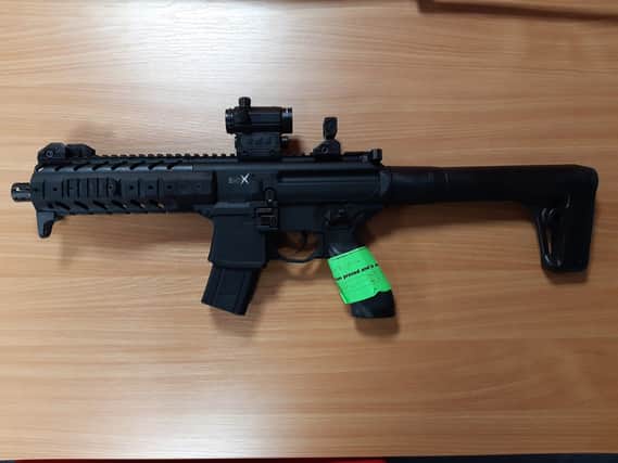 This pellet gun was found at a property in Stag