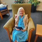 100-year-old Ethel Eyre, courtesy of Rotherham NHS Foundation Trust