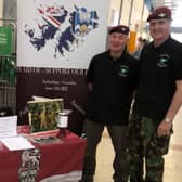 FUNDRAISERS: Judith Hopkins, Alan Butcher (centre) and Keith Hopkins, collecting for Support our Paras at Morrison’s