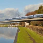 An artist's impression of what a HS2 train would look like