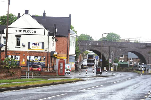 Orgreave Road roundabout/the former Plough Pub, Catcliffe