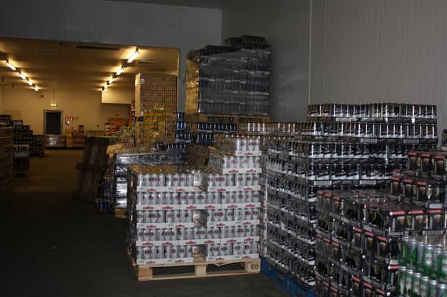 Some of the alcohol seized in Hellaby