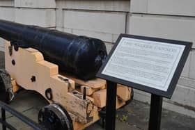 A Walker Cannon outside Rotherham Town Hall