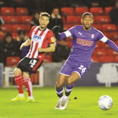 Julien Lamy in action at Lincoln City