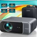 The Yaber Pro V9 projector offers Full HD quality, smart auto focus and WiFi streaming in a compact, portable design
