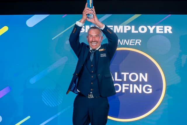 Dalton Roofing win SME Employer of the Year at the South Yorkshire Apprenticeship Awards 2025.