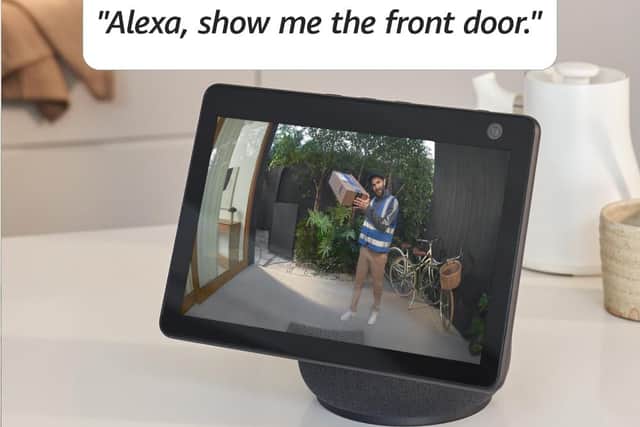 The doorbell can also link straight up to a smart display