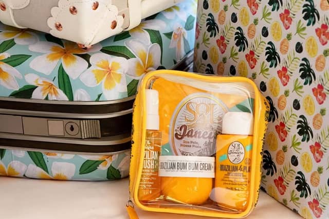 The Sol de Janeiro Bum Bum Jet Set includes travel-sized body care favourites for holidays and weekends away