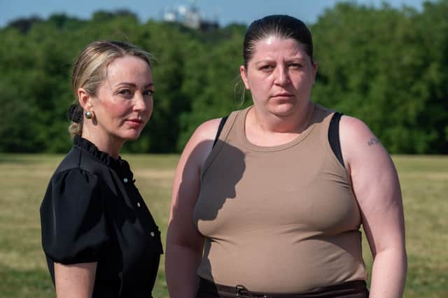 Rotherham abuse survivors Sammy Woodhouse and Sarah Wilson