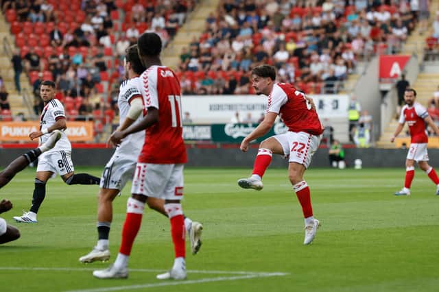 Jamie Jellis in action for Rotherham United.