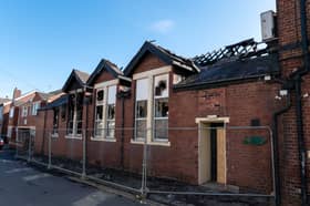 Swinton WMC which was badly damaged by fire over the weekend