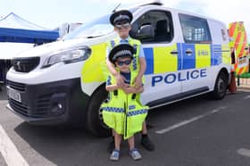 Young attendees at the recent Blue Light event in Brinsworth