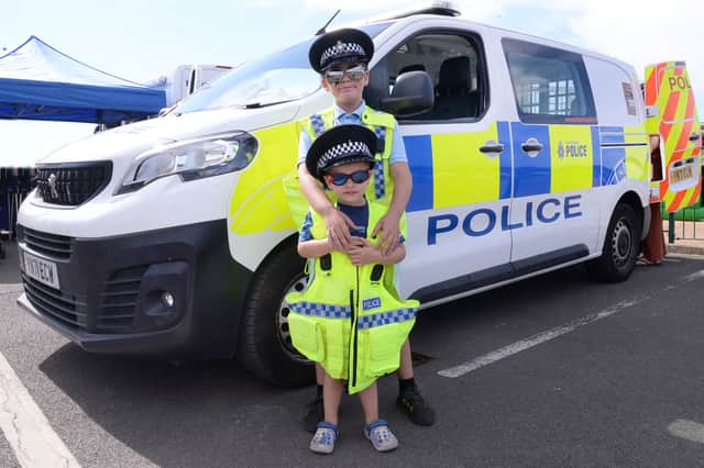 Young attendees at the recent Blue Light event in Brinsworth