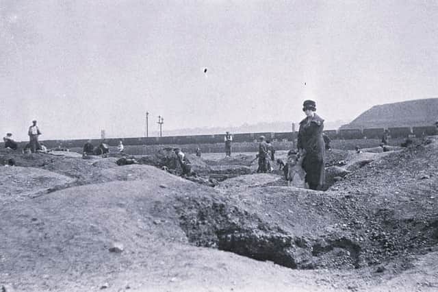 Coal-picking on the site of Car House Colliery, Greasbrough
