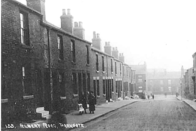 The area of Parkgate around Albert and Victoria Road that was extensively mined in the strike