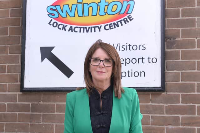 Jayne Senior at Swinton Lock.