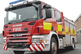 Firefighters were called out to a van fire