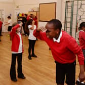On the look out for treasure: pupils at Rawmarsh Ashwood taking part in pantomime workshops