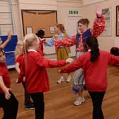 Pupils from Rawmarsh Ashwood Primary School enjoyed pantomime workshops run by Polly Plank (Molly Huddleston, left) and Captain Barnacle (Claire Owen)