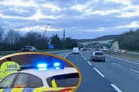 Emergency services at junction 34 of the M1 near Meadowhall. Photo: Google, Iconic Media