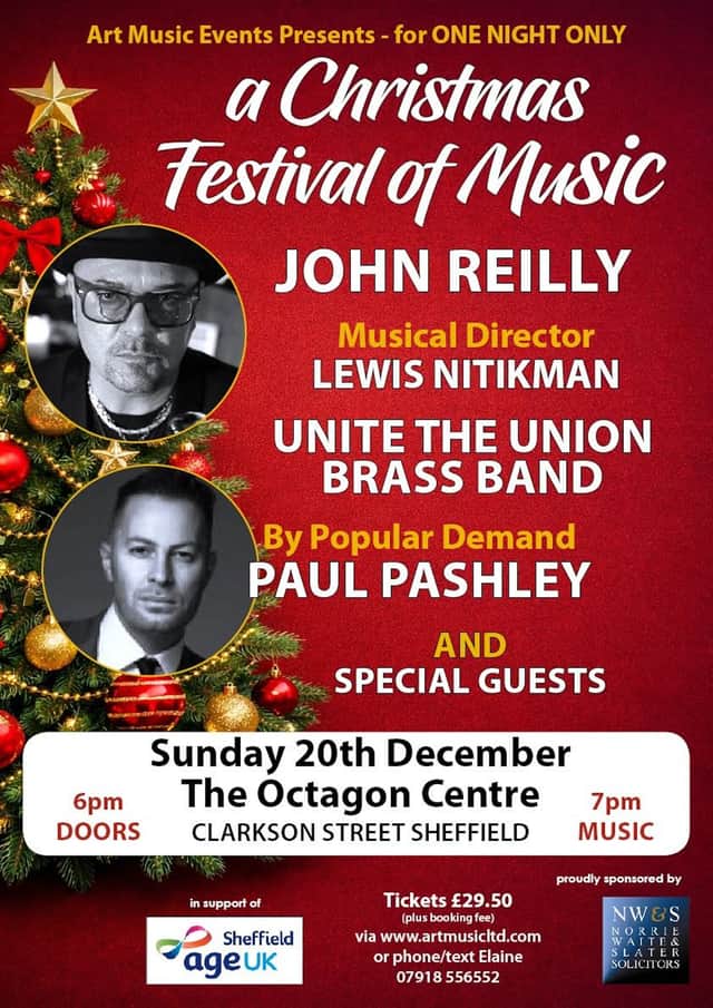 Christmas Festival of Music 2026 in aid of Age UK Sheffield is at the Octagon Centre on Sunday, December 20.