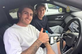 Josh Austerfield and Kian Spence enjoy each other's company as they travel to and from Roundwood