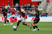 Ossama Ashley in action for Rotherham United