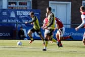Jayce Fitzgerald makes ground for Rotherham United at Fleetwood Town