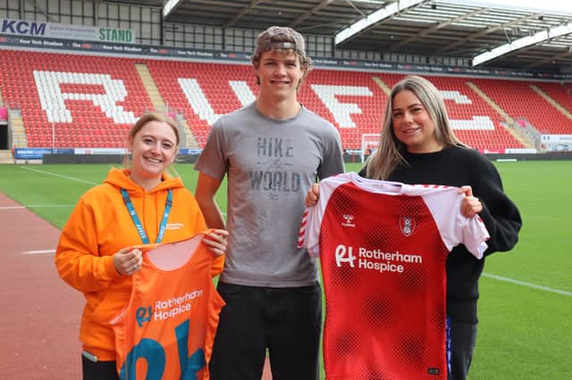 Ollie Slack is all set to support Rotherham Hospice and Rotherham United Community Trust