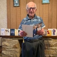 Dennis celebrates 100th birthday with family & friends - and reveals his secret to a long and happy life