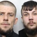 Alan Kazim, aged 21 (right) and Cole Lavender, 27, (left) started the blaze on Clifton Avenue, Rotherham, after turning up at the property with the girl’s mum