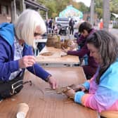 Willow weaving at Thrybergh Country Park's Creative Weekend