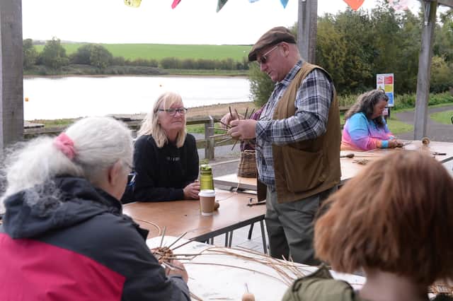 Willow weaving at Thrybergh Country Park's Creative Weekend
