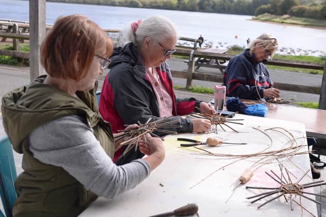 Willow weaving at Thrybergh Country Park's Creative Weekend