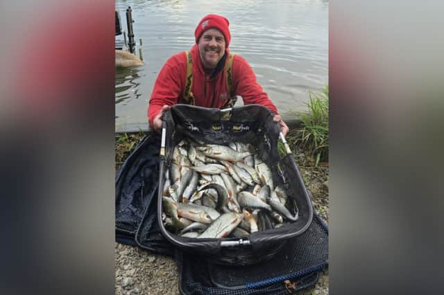 Paul Hardy winner at Ulley Reservoir with a superb net of roach