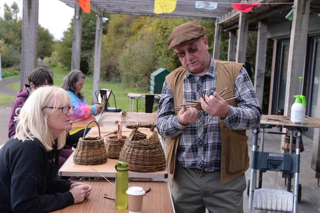 Willow weaving at Thrybergh Country Park's Creative Weekend