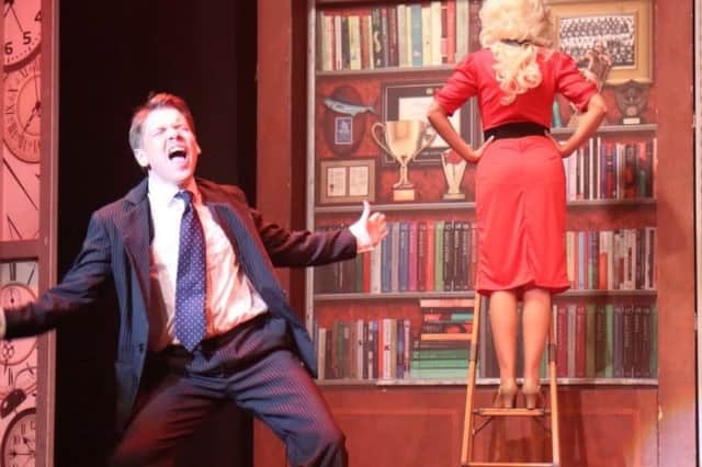 Franklin Hart Jr (Reece Sanders-Johnson) and Bethan Carter as DoraLee