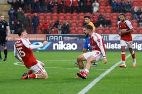 Joy for scorer Tom Bradshaw and creator Jayce Fitzgerald as Rotherham United level the scores Shrewsbury Town