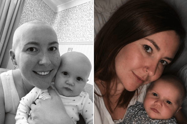Courtney Allen-Woodger with her daughter Ellora.
