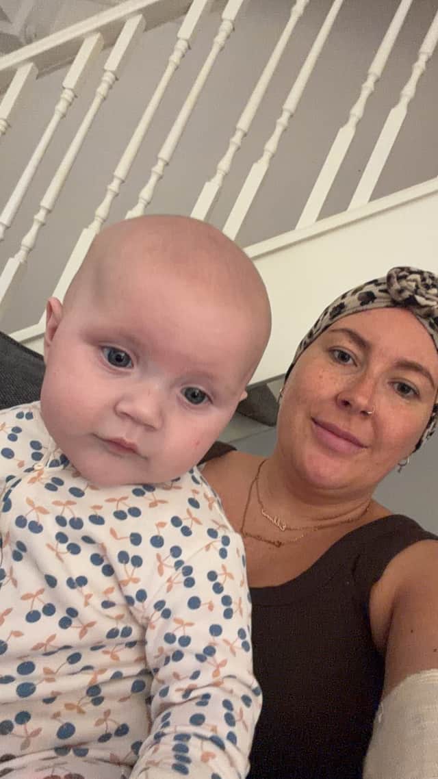 Courtney Allen-Woodger with her daughter Ellora.