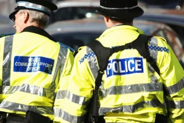 Police sealed off the roundabout following the collision.