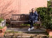 Paula Walford at the Jamie Hatfield Community Memorial Garden