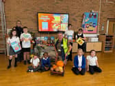 Harvest Festival donations at Highwoods Academy, Mexborough