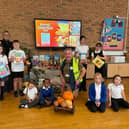 Harvest Festival donations at Highwoods Academy, Mexborough