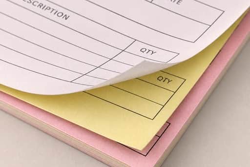 NCR pads created by instantprint