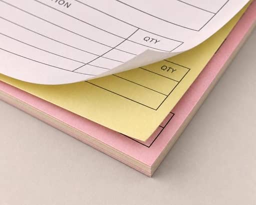 NCR pads created by instantprint