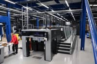 One of the Heidelberg Speedmaster XL106-8P printing presses
